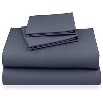 California Design Den 100% Egyptian Cotton Deep Pocket Sheet Set - Crisp Percale