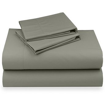 California Design Den 100% Egyptian Cotton Deep Pocket Sheet Set - Crisp Percale