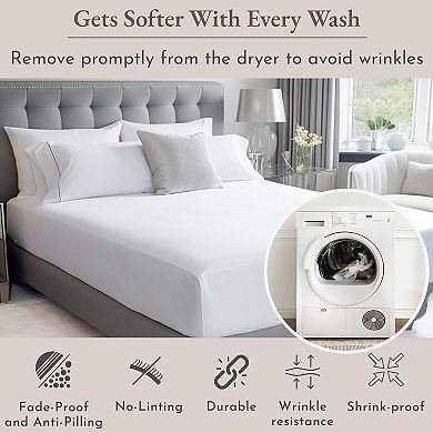 California Design Den Soft 100% Cotton Pillowcases Set of 2 - Sateen Weave, Roomy and Breathable