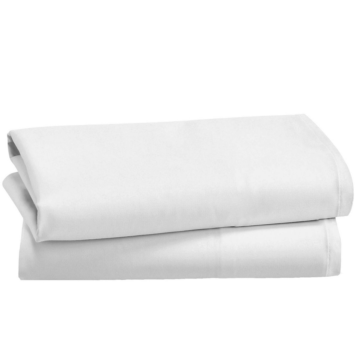 California Design Den Soft 100% Cotton Pillowcases Set of 2 - Sateen Weave, Roomy and Breathable - Bright White, KING