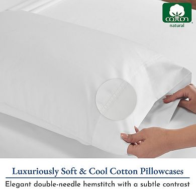 California Design Den Buttery Soft Pillowcases Set of 2 - Luxury 800 Thread Count 100% Cotton Sateen