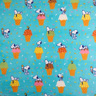 The Big One® Peanuts Snoopy Ice Cream Cones Cozy Sherpa Throw Blanket