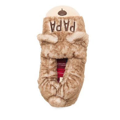 Dearfoams Papa Bear Men's Closed Back Slippers