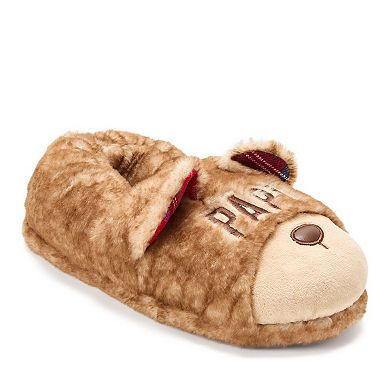 Dearfoams Papa Bear Men's Closed Back Slippers