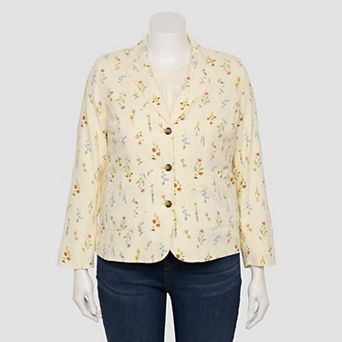 Plus Size LC Lauren Conrad Patch Pocket Blazer