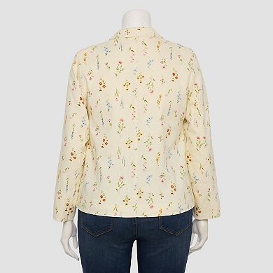 Plus Size LC Lauren Conrad Patch Pocket Blazer