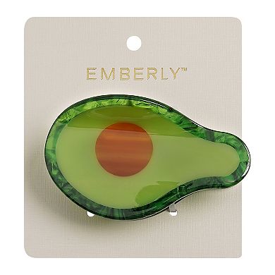 Emberly Cut Avocado Hair Claw Clip