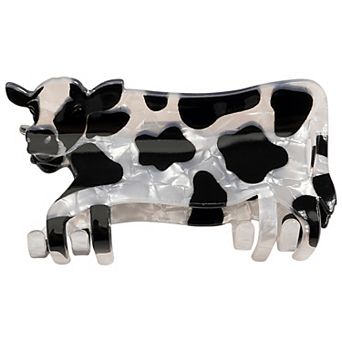 Emberly Cow Design Hair Claw Clip