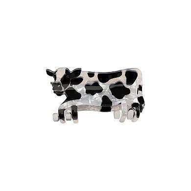 Emberly Cow Design Hair Claw Clip