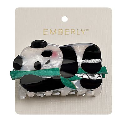 Emberly Panda Claw Clip