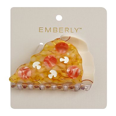 Emberly Pepperoni Pizza Slice Hair Claw Clip
