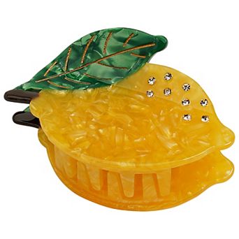 Emberly Rhinestone Lemon Claw Clip