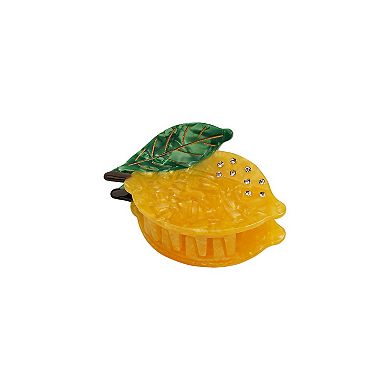 Emberly Rhinestone Lemon Claw Clip