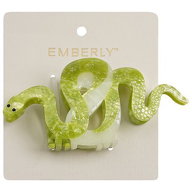 Emberly Snake Design Hair Claw Clip