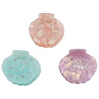 Emberly 3 pk Mini Shell Claw Clips