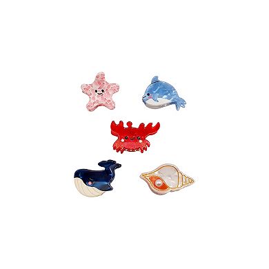Emberly 5-Pk. Sea Creature Mini Claw Clips