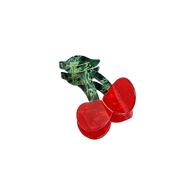 Emberly Cherry Design Hair Claw Clip