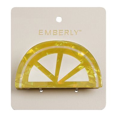 Emberly Lemon Slice Claw Clip