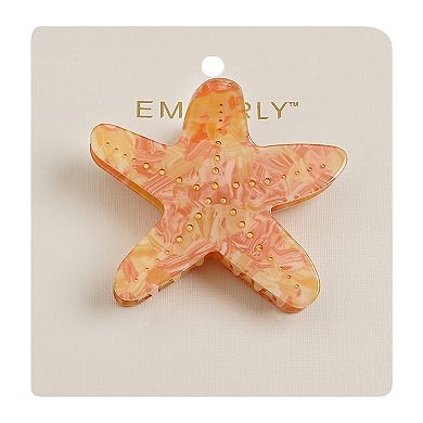 Emberly Starfish Claw Clip With Pave Detail