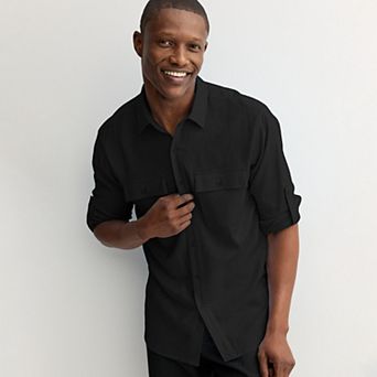 Men's Apt. 9® Utility Button-Down Shirt