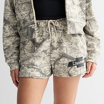 Juniors' Chevrolet Camo Fleece Shorts
