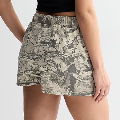 Juniors' Chevrolet Camo Fleece Shorts