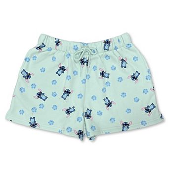 Juniors' Disney Stitch Fleece Shorts