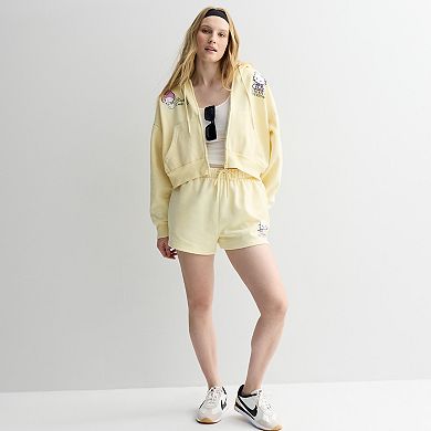 Juniors' Hello Kitty Fleece Shorts with Elastic Waistband