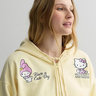 Juniors' Hello Kitty & Friends Long Sleeve Zip Hoodie