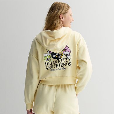 Juniors' Hello Kitty & Friends Long Sleeve Zip Hoodie