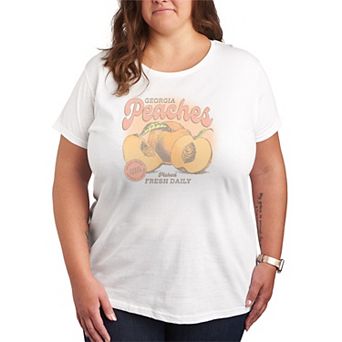 Plus Size Georgia Peaches Farm Stand Graphic Tee