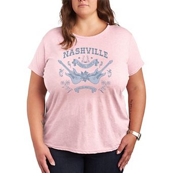 Plus Size Nashville Music City Graphic Tee