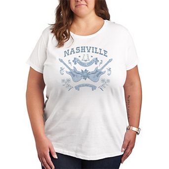 Plus Size Nashville Music City Graphic Tee