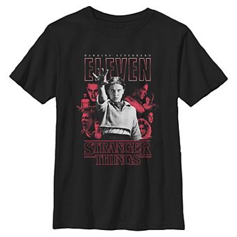 Boys 6-20 Stranger Things Eleven Hawkins' Superhero Graphic Tee