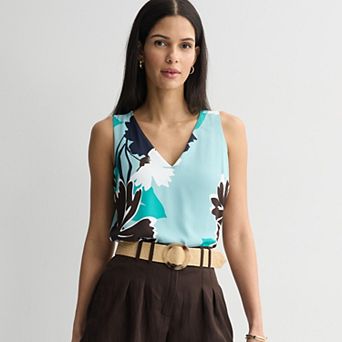 Petite Nine West V-Neck Tank Top