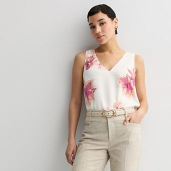 Petite Nine West V-Neck Tank Top