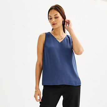 Petite Nine West V-Neck Tank Top