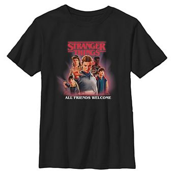 Boys 6-20 Stranger Things All Friends Welcome Graphic Tee