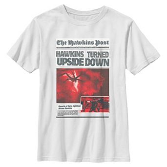 Boys 6-20 Stranger Things Hawkins Turned Upside Down Graphic Tee