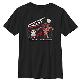 Boys 8-20 Stranger Things Eleven Versus Demogorgon Graphic Tee