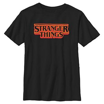 Boys 6-20 Stranger Things Orange Glow Logo Graphic Tee