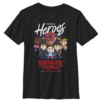 Boys 6-20 Stranger Things Hawkins Heroes Game Graphic Tee