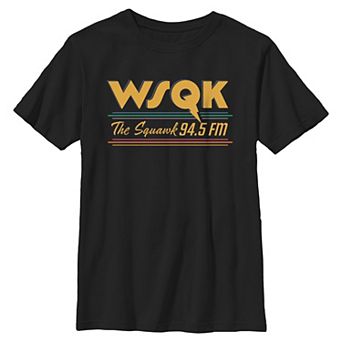 Boys 8-20 Stranger Things WSQK The Squawk 94.5 FM Graphic Tee