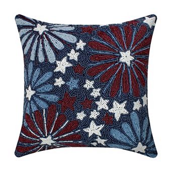 Americana Fireworks Decorative Pillow