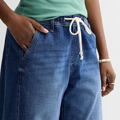 Women's Sonoma Goods For Life® High Rise Wide Leg Pull On Jeans