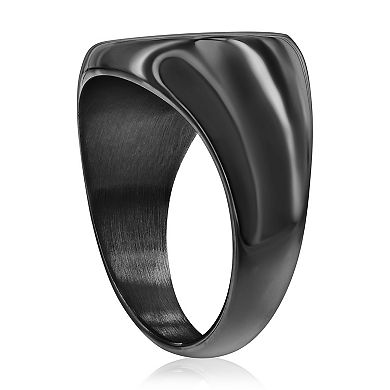 Men's Metallo Stainless Steel Carbon Fiber Ring