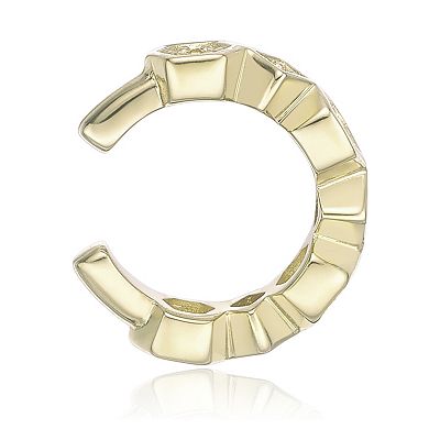 Gemminded 18k Gold Over Silver Lab-Grown Diamond Accent Ear Cuff