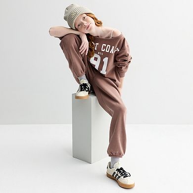 Girls 7-16 Sea + Skye Boatneck Fleece Sweatshirt