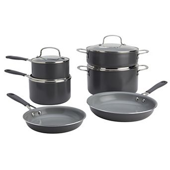 Mingle & Co. 10 pc Silicone Ceramic Cookware Set