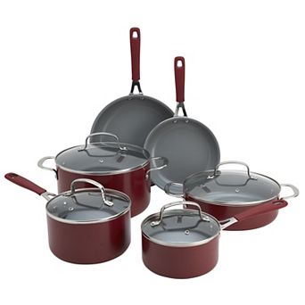 Mingle & Co. 10 pc Silicone Ceramic Cookware Set